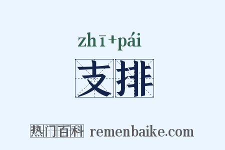 支排是什么意思的图片